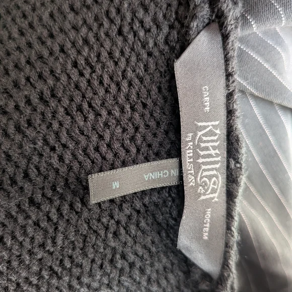 Killstar Black Textured Knit Cardigan - Picture 3 of 4